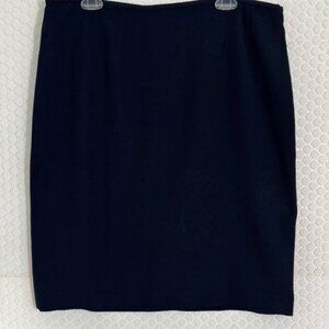 Classic Women's Navy Lined Pencil Skirt - Zip Back Size 16 Ex. Cond